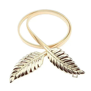 Women's Metal Waist Chain Elastic Spring Belt
