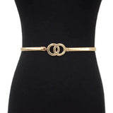 Women's Metal Waist Chain Elastic Spring Belt