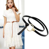 Spring and Metal Women's Waist Chain Large Ring Belt