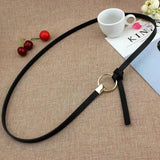 Spring and Metal Women's Waist Chain Large Ring Belt