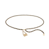 Women Designer Chain Belt Ladies Waist Chain High Metal Dress Body Waistband