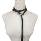 Women Leather Elasticity Chains Rubber Accessories Belts