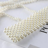 Elastic Pearl Women Strap Corset Body Harness For Dress