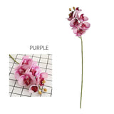 6 Head Phalaenopsis Artificial Flowers PU Orchid DIY Christmas Gift