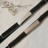 Diamond Pearl Elastic Waist Chain Women's Dress Belt