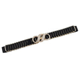 Diamond Pearl Elastic Waist Chain Women's Dress Belt