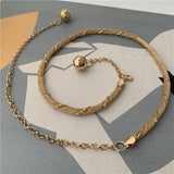 Metal Thin Women Belt Tassel Long Chain Waist Belts For Ladies Dress