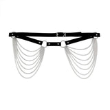 Layered Leather Belt Chains Body Harness Sexy Waist Strap