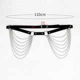 Layered Leather Belt Chains Body Harness Sexy Waist Strap