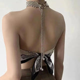 Silver Women Waist Chain Spice Girls Decorative Necklace