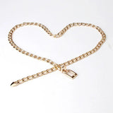 Hot Metal Circle Waist Chain Women Belt Lady Waistband Body Accessories