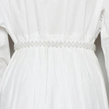 Floral Pearl Elastic Belt - Versatile Dress Accessory