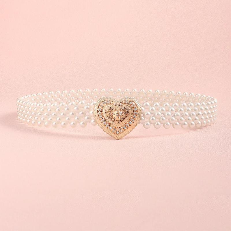 Pearl Belt Waist Chain Women's Decorative Dress Accessories