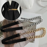 Slim Fit Chain Belt Trouser Dress Belts Metal Waistband
