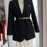 Slim Fit Chain Belt Trouser Dress Belts Metal Waistband