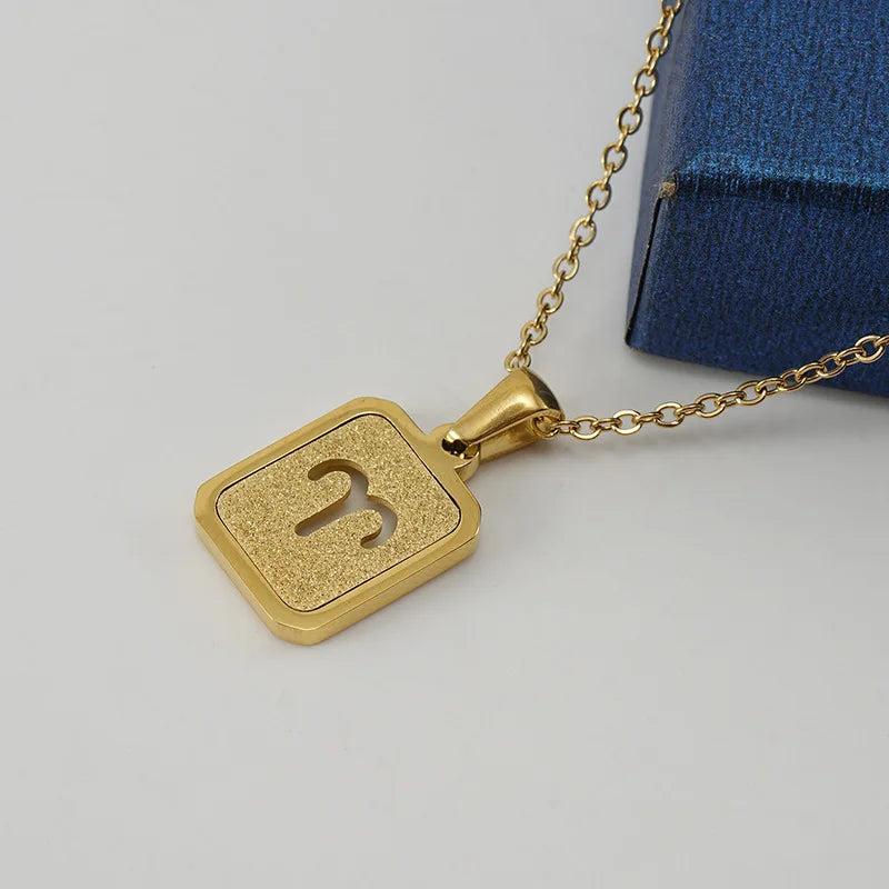 Vintage Constellations Pattern Stainless Steel Necklace