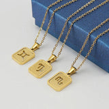 Vintage Constellations Pattern Stainless Steel Necklace