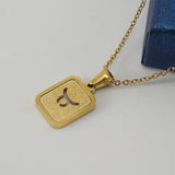Vintage Constellations Pattern Stainless Steel Necklace