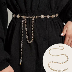 Rhinestone Belt Women Waist Belt Female Dress Shirt Decoration