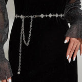 Rhinestone Belt Women Waist Belt Female Dress Shirt Decoration