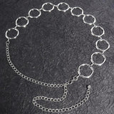 Geometric Circle Metal Belts Europe United States Waist Chain