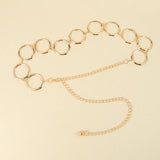 Geometric Circle Metal Belts Europe United States Waist Chain