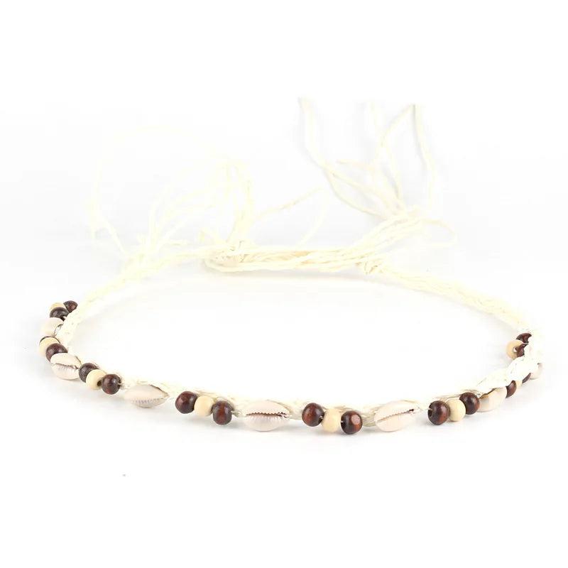 Woven Shell Beads Belt Decorative Beach Wind Waist Chain Pendant