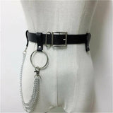 Pu Leather Waist Chain Tassel Belt Body Jewelry