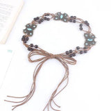 Ethnic Butterfly Women Belts Waist Rope Weaving Braided Female Accessories