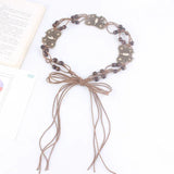 Ethnic Butterfly Women Belts Waist Rope Weaving Braided Female Accessories