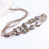 Ethnic Butterfly Women Belts Waist Rope Weaving Braided Female Accessories