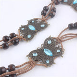 Ethnic Butterfly Women Belts Waist Rope Weaving Braided Female Accessories