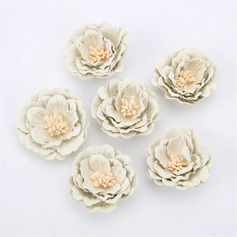 10Pcs Eco-friendly Microfiber Flower Heads DIY Wedding Home Decor