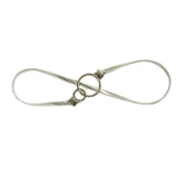 Sweet Double Loop Buckle Metal Elastic Waist Chain For Wedding Belt