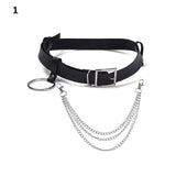 Rock Punk Hip Hop Metal Body Jewelry Waist Chain Belly Necklace Tassel Belt