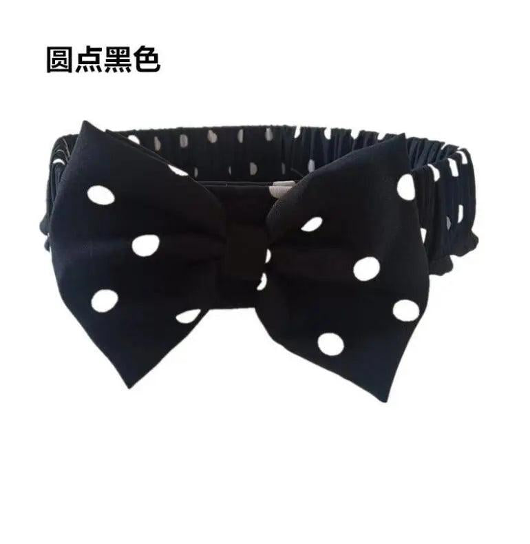 Polka Dot Punch Canvas Belt Women's Waist Chain