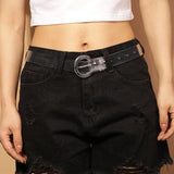 PVC Transparent Belt with D Pin Buckle for Women