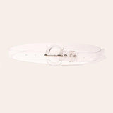 PVC Transparent Belt with D Pin Buckle for Women