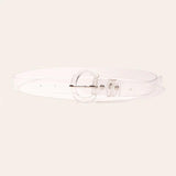PVC Transparent Belt with D Pin Buckle for Women