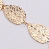 Golden Metal Leaf Chain Belt Silver Plated Adjustable Waist Chains