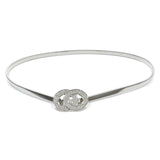 Rhinestone Inlaid Double Ring Metal Elastic Waist Chain for Women Dress