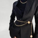 Women's Metal Chain Fringes Hip Waist Belt