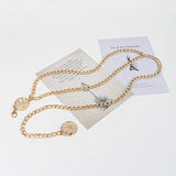 Women's Metal Chain Fringes Hip Waist Belt