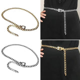 Slim Fit Metal Waistband Chain Belt for Party
