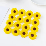 100Pcs Artificial Sunflower Scrapbook Christmas Decor Clearance