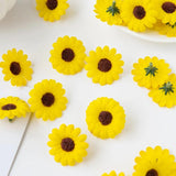 100Pcs Artificial Sunflower Scrapbook Christmas Decor Clearance
