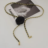 Camellia Metal Waist Chain Accessories Women's Decorative Belt