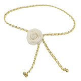 Camellia Metal Waist Chain Accessories Women's Decorative Belt