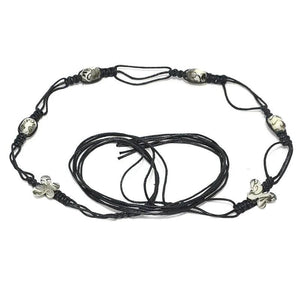 Patterned Rice Beads String Waist Chain Thin Waist Rope