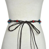 Patterned Rice Beads String Waist Chain Thin Waist Rope